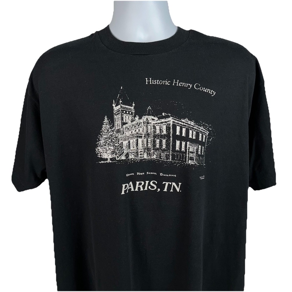 1988‎ Paris Tennessee Vintage T-Shirt XXL Single Stitch Screen Stars Best USA